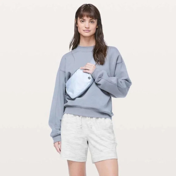 Lululemon Hello Sunday Short  Heathered Space Dyed Mod White Size 4 - Picture 2 of 7